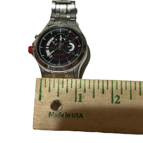 Red Line Men’s Watch Stainless Steel Water Resistant Mineral Crystal Chronograph - Picture 12 of 16